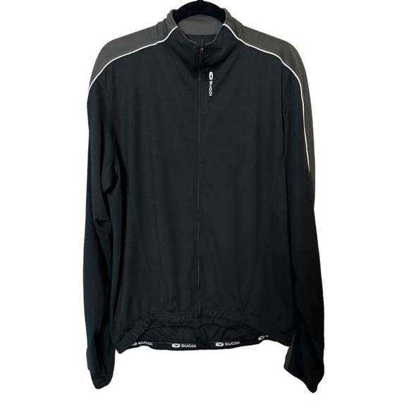 Sugoi Neo L/S Jersey Black Polyester Full Zip Men's Cycling Jacket Size XL - Picture 1 of 9